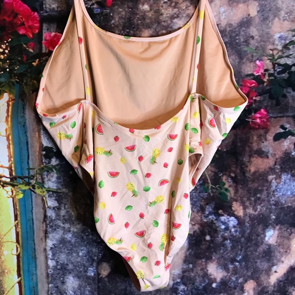 Playa Printed Newport Super-Scoopback Swimsuit🍊🍋 - Picture 4 of 6